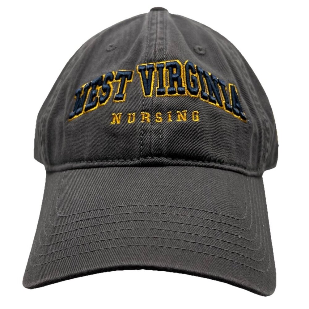 WVU West Virginia University Mountaineers Nursing School Hat Cap Strapback Dad